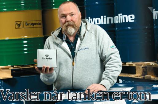 Varsler når tanken er tom